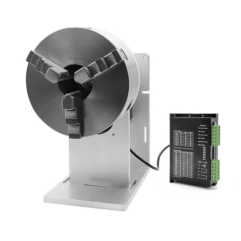 Industrial Laser Marking - Acessório de Fixação para Eixo Rotativo