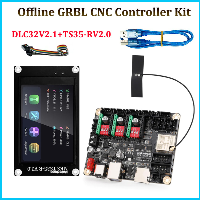 Makerbase mks dlc32 v2.1 32bit - Controller Grbl Board avaliação e preço