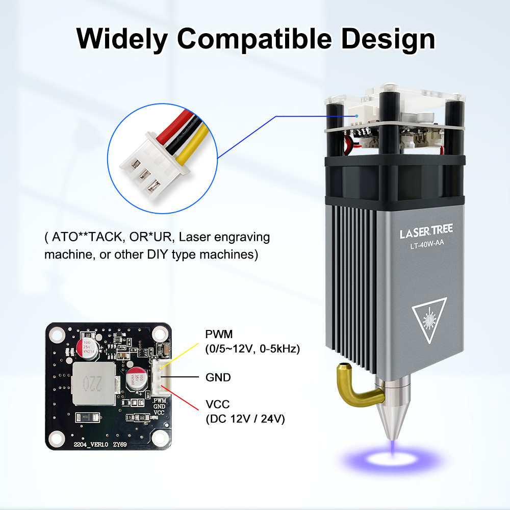 Laser árvore 5w módulo laser c - Metal Laser Cutter Head avaliação e preço
