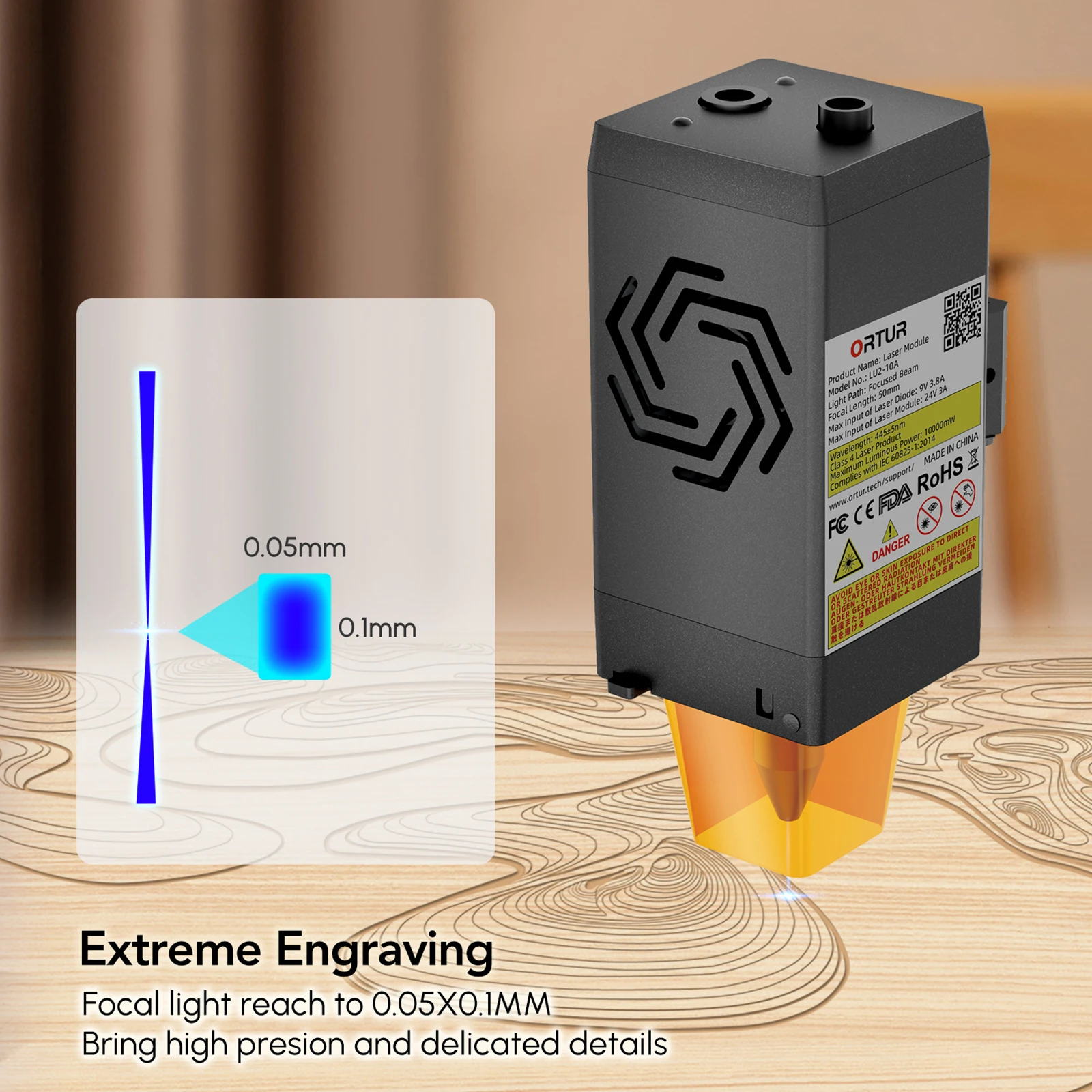 Ortur LU2-10A 10w módulo laser - Laser Engraving Software avaliação e preço